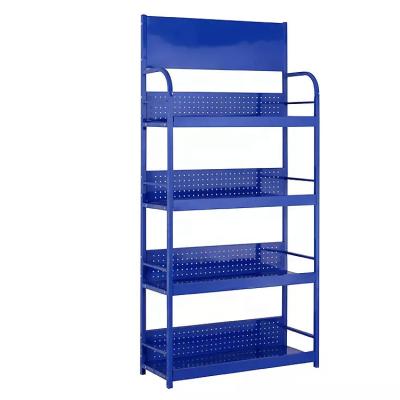 China Eco - Friendly Stainless Steel Motor Oil Display Rack Warehouse Supermarket Rack for sale