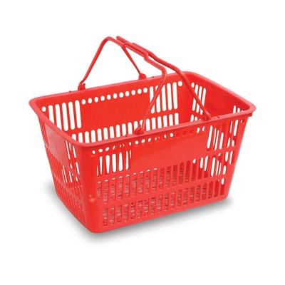 China Hand Hanging Grocery Wholesale Supermarket Storage Plastic Hand Held Shopping Baskets For Sale for sale