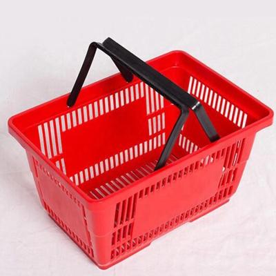 China Supermarket Supermarket Shopping Basket Hand Basket Plastic Portable Shopping Basket for sale