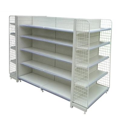 China Double Sided Retail Store Rack Supermarket Shelf Gondola Shelving for sale