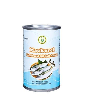 China Convenient Manufacturer Hot Selling Canned Seafood Canned Mackerel Fish Wholesale Low Price in Vegetable Oil 125g/155g/425g for sale