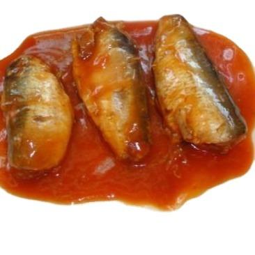 China 2021 Hot Selling Canned Food Canned Canned Seafood With Good Quality Canned Sardine In Tomato Sauce 125g/155g/425g for sale