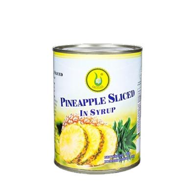 China 850G/567G canned slice of canned pineapple guaranteed by Fujian 2021 various quality factory single sale canned fruit for sale