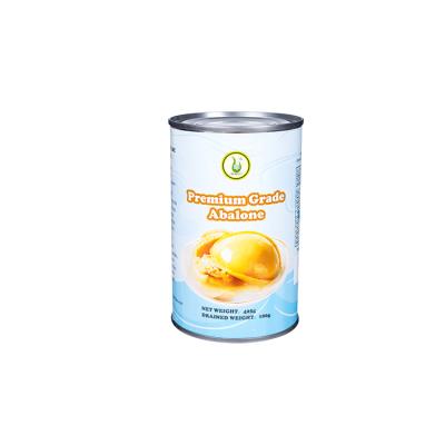 China Canned high quality premium grade abalone food cans fresh abalone standard canned abalone in water 160g/227g/425g for sale