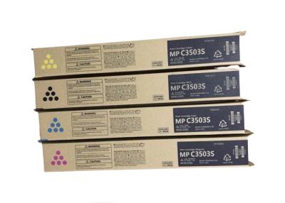 China Ricoh MPC3503CMYK copier toner kit usded for MPC3003 with Black printing box en venta