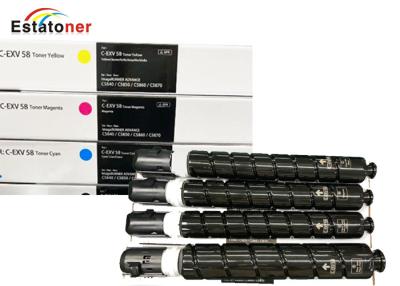 China Canon C-EXV58 CMYK Multipack Full Set of 4 Copier Toner Cartridge For Canon imageRUNNER ADVANCE C5840 Te koop