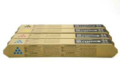 Cina Cartucce del toner stabilite compatibili del mp C2503 Ricoh di Aficio - un pacchetto di 4 colori in vendita