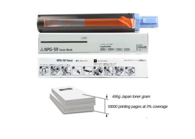 China Schwarzer Kopierer-Toner IR 2002L/2002G/2202L/2202N/2202DN NPG 59 Canon zu verkaufen