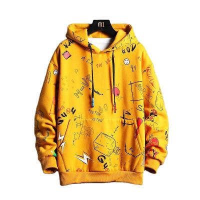 China Spring 2021 Anime Print Breathable Unisex Oversized Hoodie Men's SingleRoad Streetwear Japanese Streetwear Hoodies For Men for sale