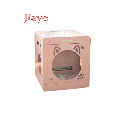 China 2021 Small Animals Floor Cage Wooden Shape Beautiful Design and Portable Metal Dryer Pet Adjustable Cleaning Grooming Enclosing Chamber for sale