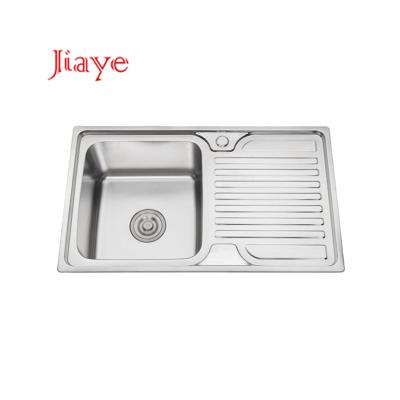 China Without Faucet Wholesale Quality Wholesale Types Drainer Stainless Steel Double Bowl Topmount Pressed Stamped Kitchen Sink for sale