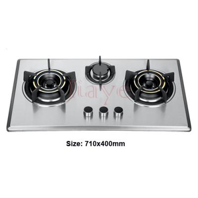 China Factory price JY-PA3013 stainless steel cover gas hob/Built-in mini used 3 burner gas cooker hob for Pakistan for sale