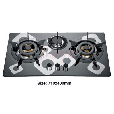 China JY-PA3024 factory price stainless steel cover gas hob/built-in 3 burner mini used gas cooker/small gas hob for Pakistan for sale