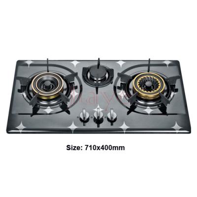 China JY-PA3026 tempered glass fashion design kitchen appliances gas hob/3 burner gas built-in cooktop/super flame special design gas stove for sale