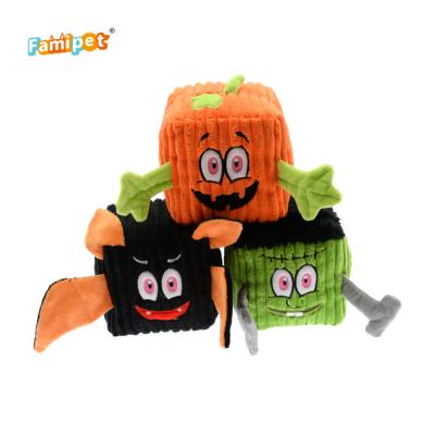 China Best Selling Viable Professionally Made Halloween Textured Plush Dog Squeaky Toy for sale