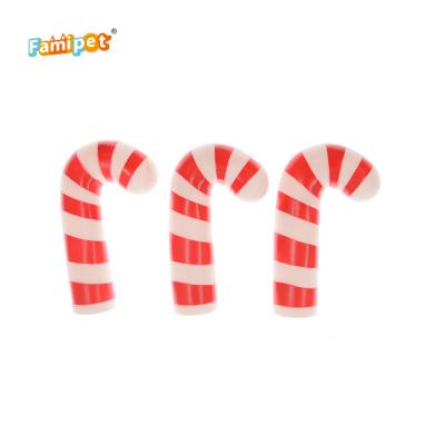 China Viable Christmas Candy Cane Customized Competitive Price Vinyl Christmas Dog Toy for sale