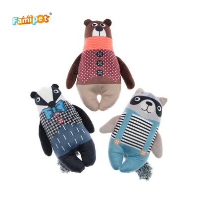 China China Manufacturer Wholesale Pull Stuffed Interactive Squeaky Custom Plush Dog Toys for sale