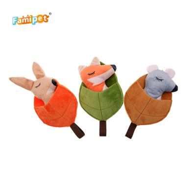 China China Manufacturer Viable Good Quality Pull Stuffed Plush Dog Squeaky Custom Interactive Toys for sale