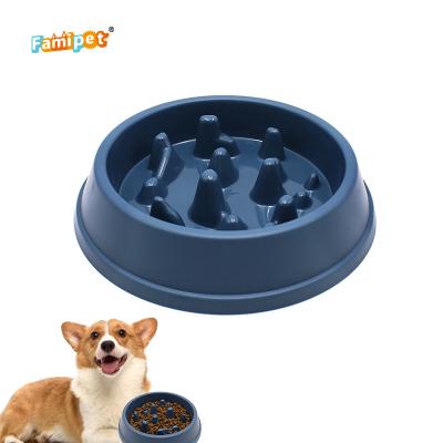 China Famipet Non-Automatic Custom Non-Skid Dog Driver Dog Food Slow Bowl for sale