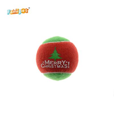 China Sustainable Training Toy Good Quality Tennis Professional Christmas Dog Chew Toy for sale