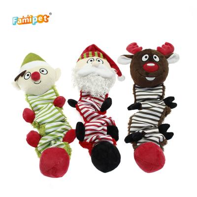 China Customized Viable Design Competitive Price Wholesale Christmas Plush Dog Toy for sale