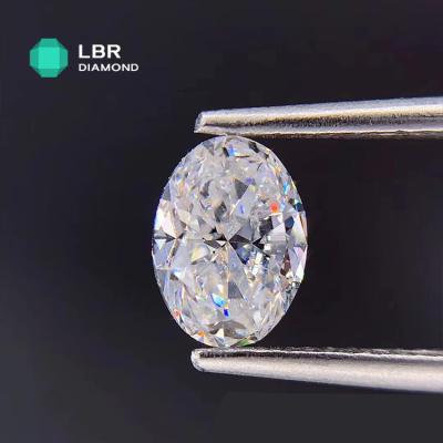 China Necklace Lab Pendant vvs Rings Earrings Loose Diamond 2EX HPHT Diamond Oval Cut 3.08 CT G Color VVS2 HPHT CVD Lab Developed Diamond for sale