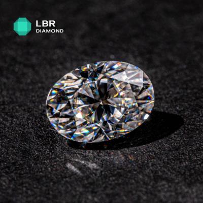 China Oval Rings Earrings Necklace Pendant 2.02 Carat F Color VS1 Clarity Cut Lab Created IGI Certified Loose Diamond HPHT CVD Diamond for sale