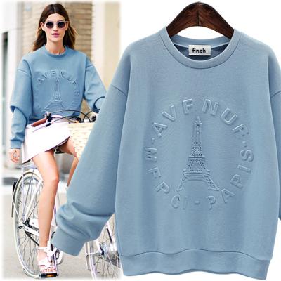 China 2021 Anti-wrinkle new design premium 400 gsm crewneck sweatshirt plain fleece fabric 3d emboss basic sweatshirt for sale