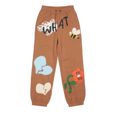 China Wholesale Anti-Wrinkle Finch Garment Joggers Track Pants Custom Women Breath Print Print Full Track Pants for sale