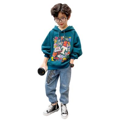 China Anti-pilling Finch Garment Fashion New Baby Hoody plus cashmere children's boys simple warm custom made Hoodies for sale