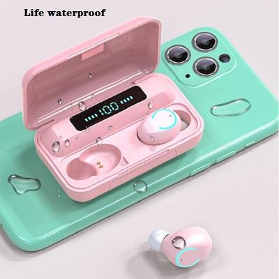 China Simple F9 Tws BT5.3 True Wireless Headphones Headset Earbuds Lcd Digital Electric Quantity Waterproof Noise Reduction Wireless Earphone for sale