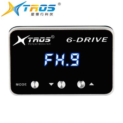 China Super Slim Efficient Throttle Efficient Acceleration Chip Sensor Throttle Booster TROS 6 Blue Screen Tuning Box Plug and Play for sale