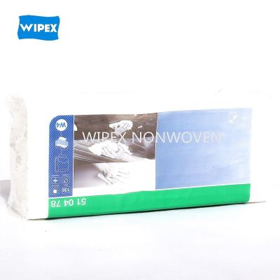 China Sustainable Heavy Duty Disposable Polyester 60gsm Cellulose Spunlace Nonwoven Fabric Industrial Wipes Roll for sale