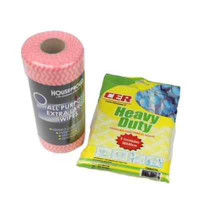 China Durable Household Cleaning Cloth Perforated Non Woven Spunlace Wipe Dry Passes for sale