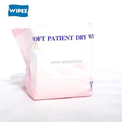 China Sustainable Dry Disposable Cleaning Wipes Hydrocell Patient Carrier Washcloths Wipes for sale