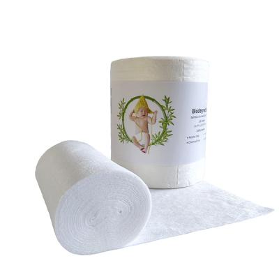 China Non woven fabric spunlace disposable charcoal bamboo diaper liner for baby for sale