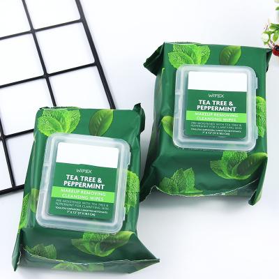 China 80 Wipes Eco - Friendly Lady Facial Cleansing Wet Cloth , Wet Makeup Remover Wipes for sale