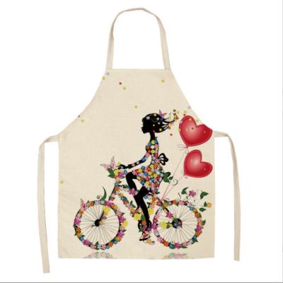 China A302 Tidy/Storage Apron Christmas Valentine's Day Canvas Printing Home Kitchen Waterproof Thickening To Customize for sale