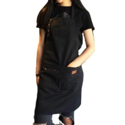 China A305 Drinks/Food Canvas Kitchen Aprons For Woman Men Chef Work Apron For Grill Restaurant Bar Shop Cafes Beauty Nails Studios Uniforms for sale