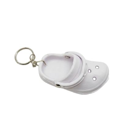 China A179 3D Mini EVA Beach Hole Little Croc Cute Cute Shoe Girl's Gift Bag Accessories Decoration Floating Keychain Floating Key Chain Charm for sale