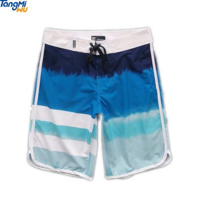 China wholesale designer 5 way swimshorts swimshorts boardshorts men's anti-wrinkle gradient stripe color changing swim trunks quick dry for sale