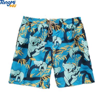 China 2021 New Product Anti-Wrinkle Men Swim Trunks Liner Mesh Swimwear Board Shorts Koala Print Stretch Swimshorts 2XL for sale