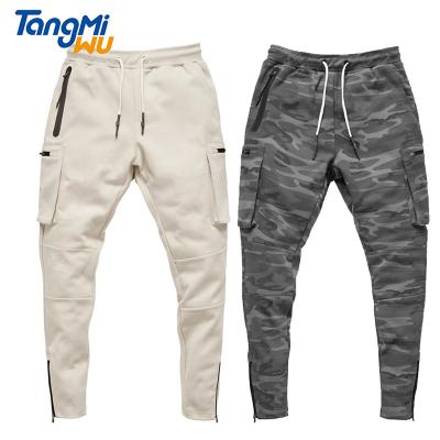 China Wholesale 2022Men's Long Pants Solid Color Gym Waterproof Jogger Sweat Pants Jogging Pants Stacked Pants Sports Breeches Mens Sweatpants For Men for sale