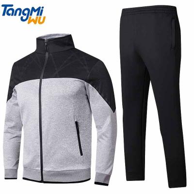 China New Arrival Wholesale Mens Tracksuit Sportswear Polyester Crewneck Breathable Men Sweat Suits 2 Pieces Sets Gym Equipment for sale