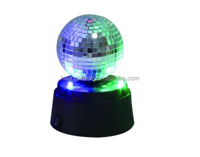 China Rotating Led Mirror Mini Party Supply Christmas Decoration Disco Mirror Ball for sale