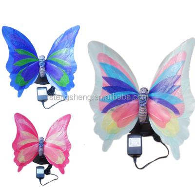 China Decorative Color Changing Fiber Optic Butterfly Lamp / LED Butterfly Light Home Decor Fiber Optic for sale