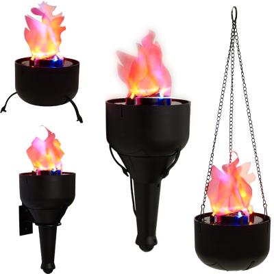 China Plastic Indoor Decoration Stage Party Halloween Decoration Fire Lamp Led Fire Flame Light for sale