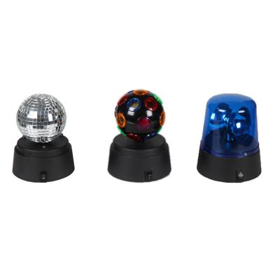 China Mini Plastic Warning Light Disco Ball Set Led Rotating Warning Light for sale