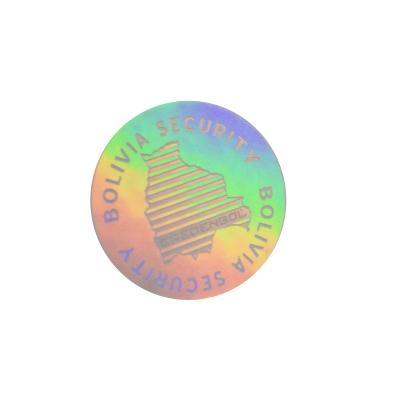 China Anticounterfeit Custom Design Transparent 3D Hologram Lamination Overlay Film Sticker Label For Plastic Card for sale