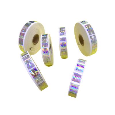 China Security dot matrix anti-counterfeit labeling machine use custom3D hologram sticker in roll for sale